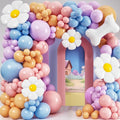 ALL-IN-1 Blue Balloon Arch Kit with BONUS Bone & Daisy Balloons for Birthday Decoration Girl - Pastel Balloons Garland for Blue Party Decorations & Party Supplies - Puppy Party Decorations