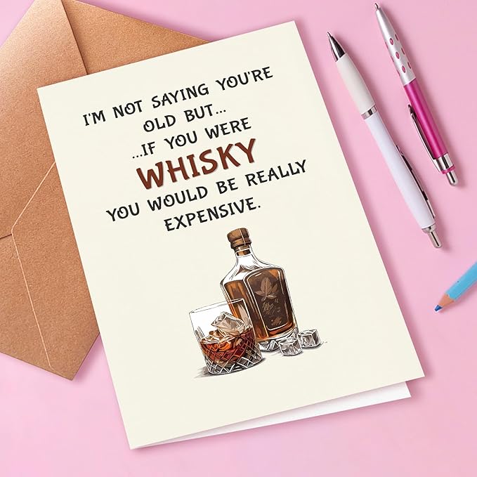 Funny Birthday Card for Men | Women, Funny 70th Birthday Cards for Women, Brother Birthday Card from Sister, Adult Humor Cards