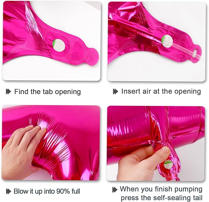 Rose Red Number 7 Balloon 40 Inch,Jumbo Giant Mylar Hot Pink Number 7,Big Large Foil Helium Number Balloons, Balloons for 17 27 Birthday Party Decorations Supplies Anniversary Celebration