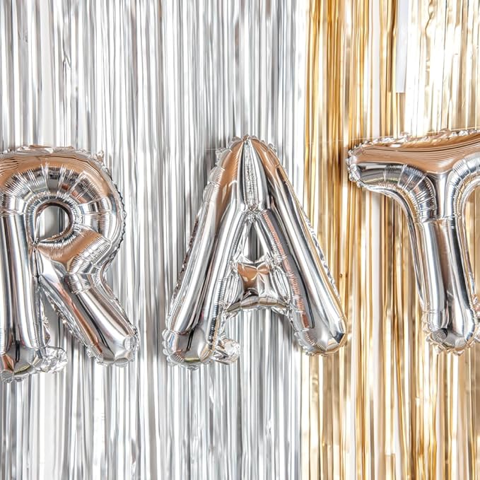 Restaurantware Balloonify 16 Inch Letter Balloon 1 Alphabet Party Balloon - Letter A Self-Sealing Silver Foil Mylar Balloon Hanging Film Decoration For Birthday Wedding Or Graduation