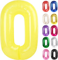 Yellow Number 0 Balloon 40 Inch, 0 Balloon Numberfor 10th 20th 30th 40th 50th 60th Birthday Decorations, Yellow Party Supplies for Men Women