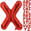 Lovoir 40 Inch Large Red Letter X Balloons Big Size Jumbo Mylar Foil Helium Balloon for Birthday Party Celebration Decorations Alphabet Red X
