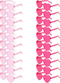 AEAHALY Heart Sunglasses for Women and Men Rimless Heart Shaped Sunglasses Bachelorette Bride Party Accessories