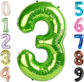 Numbers Balloon 3, 40 Inch Large Light Green Balloon for Three Year Old Birthday Decor, 3 13 30 31 Birthday Party Decorations for Wedding Supplies