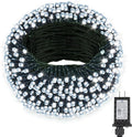 Extra Long 132FT Christmas Decorative Mini Lights, 400 LED Green Wire Fairy Starry String Lights Plug in, Timer & Memory & 8 Modes, for Indoor Outdoor Xmas Tree Wedding Party Decoration,Cool White