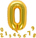32 Inch Gold Number 0 Balloons Foil Ballon Digital Birthday Party Decoration Supplies (Gold Number 0 Balloon)