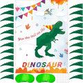 T-Antrix Pin The Tail on The Dinosaur Game -Dinosaur Party Games for Kids Boys with 21'' x 28'' Poster, Reusable Tails Party Supplies for Kids Girls Birthday Party Favor Sets