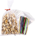 TATTI 200 Pack Clear Cellophane Bags for Favors - Transparent Goodie Bags, 4x9 Inch, Clear, Plastic, Resealable, OPP Material, Twist Tie Closure