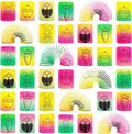 36 PCS Plastic Rainbow Coil Springs Toys, Easter Magic Rainbow Slinky Toys, Party Favors, Easter Egg Fillers Basket Stuffers Essentials, Easter Gifts for Kids Boys Girls