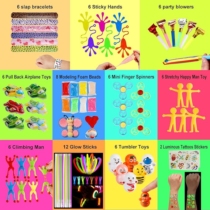 160 pcs Fidget Toys Pack, Party Favors For Kids 8-12 Mini Autism Sensory Toy Goodie Bag Pinata Stuffers Treasure Box School Prizes Birthday Party Supplies Halloween Treat Xmas Gifts For Boys Girls 4-8