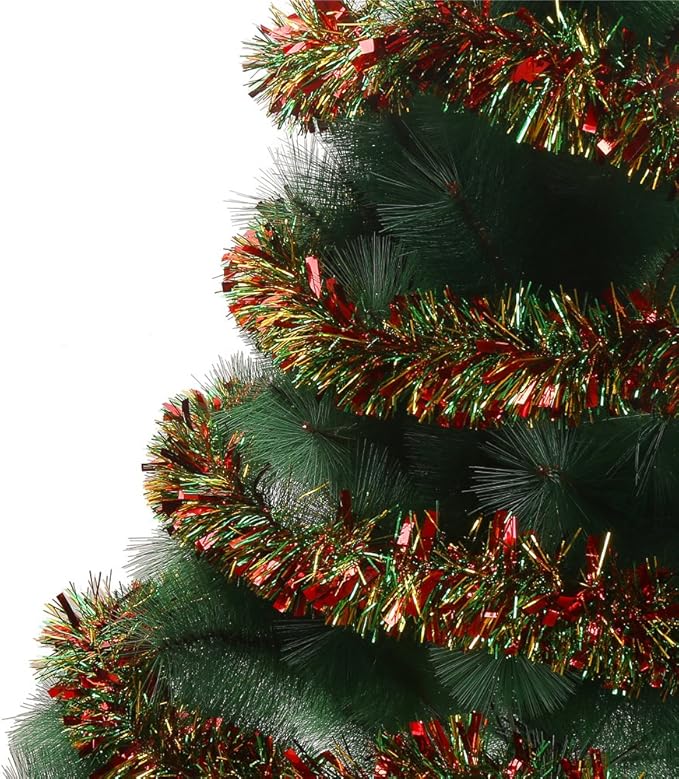 DECORA 33 Feet Tinsel Garland Mixed Color Hanging Garland for Home and Party Decoration