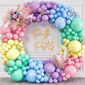 100 Pastel Balloons Assorted Colors & Size – Rainbow Birthday Party Decorations – Macaron Balloons in Blue, Purple, Yellow, Green & Pink – Matte Colored Supplies for Spring, Candy, Easter, & Unicorn
