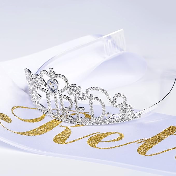Retirement Gifts for Woman, “I'm Retired” Sash & Tiara Kit, Happy Retirement Party Decorations for Women, Retirement Crown Teacher Office Retirement Party Supplies