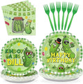 96Pcs Pickle Birthday Party Decorations Kind of a Big Dill Pickle Plates and Napkins Sets Pickle Baby Shower Party Decorations Favors for Kids Funny Cute Dill Cucumber Theme Party Supplies Serves 24