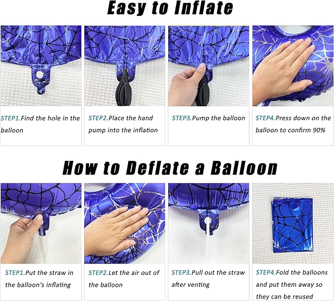 40 Inch Red and Blue Spider Theme Large Number 7 Balloon Giant Foil Birthday Balloons for Spider Theme Party Boy or Girl 7th Birthday Wedding Anniversary Baby Shower Party Decorations