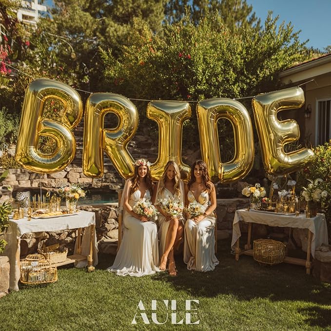 AULE 40 Inch Big Letter Balloon Gold W Large Foil Helium Alphabet Balloons A-Z for Birthday Anniversary Graduation New Year Party Decoration Supplies