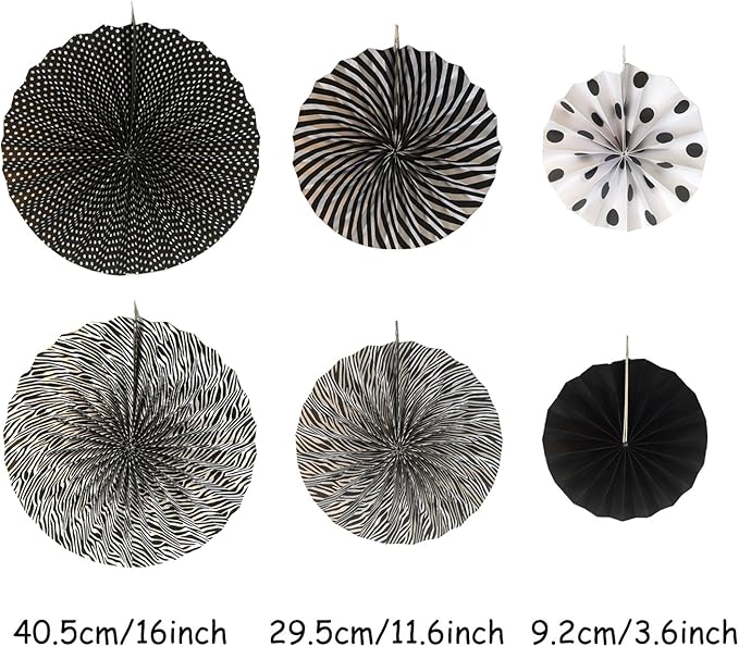 ZERODECO Graduation Decorations, Black and Gold We Are So Proud Of You Banner Paper Pompom Fan Hanging Swirls Graduation Confetti Paper Garland Party Balloons for Grad Party Decoration Supplies