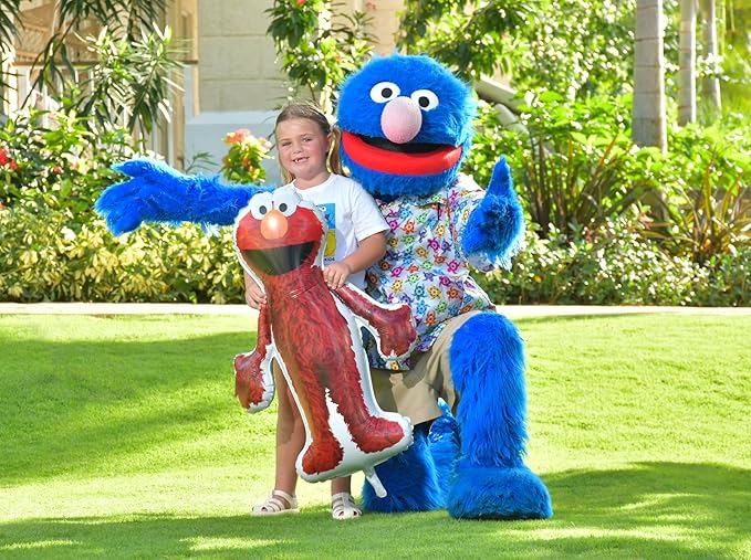 Toyland® Sesame Street Foil Balloon 3 Pack - 1 x 39" Big Bird, 1 x 37" Elmo & 1 x 35" Cookie Monster Characters - Kids Party Decorations