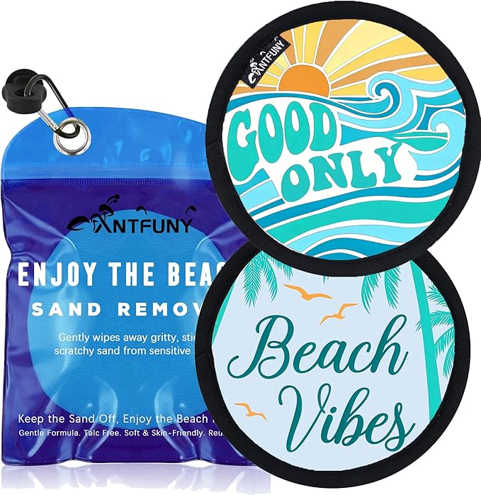 Antfuny 2 Pack Sand Rremover for Beach Eraser for Vacation 1 3 4 5 8 12 Toy Age Shovel Castle Building Bulk Cup Holder Adult Family Game Clip Women Men Outfit Towel Sandal Shoes Pant Hat Cart Wagon