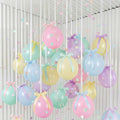 TaoBary 24 Set Easter Pastel Latex Party Balloons, 12inch Macaron Rainbow Latex Balloons and Macaron Ribbon Bows with Twist Tie for Baby Shower Birthday Party Bridal Shower Wedding Decor