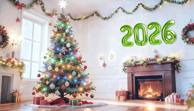 40 Inch Light Green Balloons 2026, New Years Eve Decorations Foil Balloons 2026 Set, Light Green Class of 2026 Balloons Party Supplies