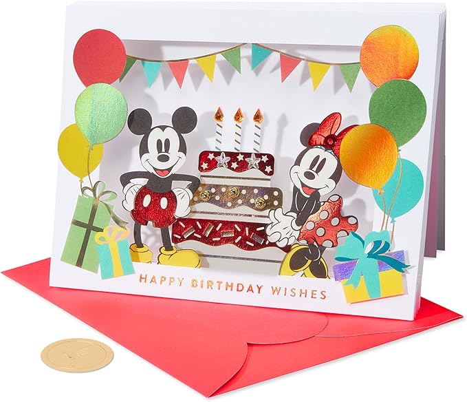 Papyrus Mickey and Minnie Mouse Birthday Card (As Wonderful As You)