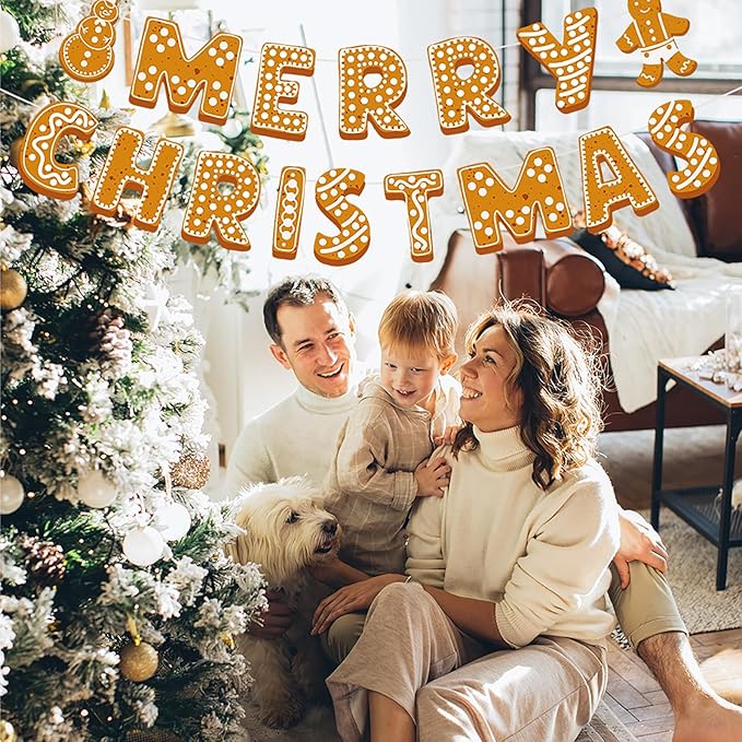 Merry-Christmas Holiday Party-Decorations Wall-Window Banners - 2pcs Fireplace Happy New Year Birthday Paper Streamers, Hanging Backdrop Decor Lasting Surprise
