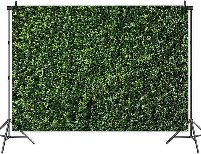 Nature Spring 3D Green Leaves Theme Photo Background Wedding Birthday Party Newborn Baby Shower Photography Backdrops Zoo Decor Shoot Props Bannner (9X6 FT)