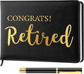 Ctosree Retirement Guest Book with Signature Pen Retirement Party Gift Supplies for Women Men Office Colleague Advice and Wishes Decorations(Novel)