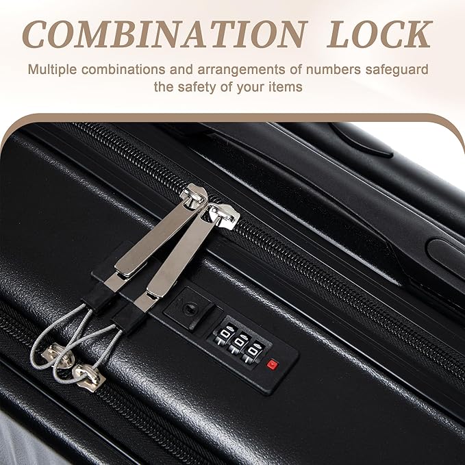 20/14 Inch Hardside Luggage, Lightweight Durable Suitcase with Spinner Wheels