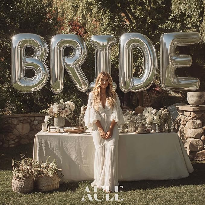 AULE 40 Inch Big Letter Balloon Silver T Large Foil Helium Alphabet Balloons A-Z for Birthday Anniversary Graduation New Year Party Decoration Supplies