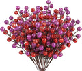 HOHOTIME 24 Pack Artificial Berry Stems Branches, Christmas Faux Holly Berries Branches Ornaments for Christmas Tree Wreath DIY Craft Decorations Holiday Home Decor