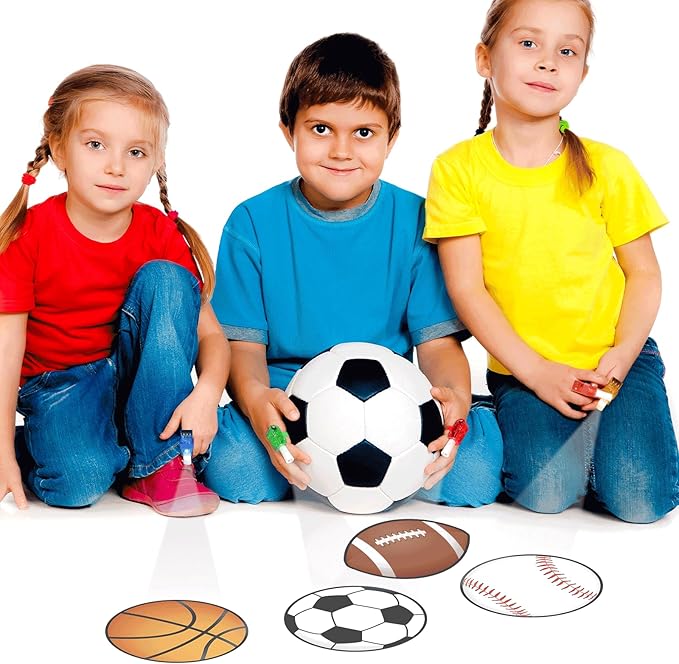 36 PCS Sport Party Favors Football LED Light Up Finger Lights, Glow in the Dark Basketball Baseball Soccer Party Finger Flashlight Bulk for Sport Goodie Treat Bag Stuffers Game Birthday Party Supplies