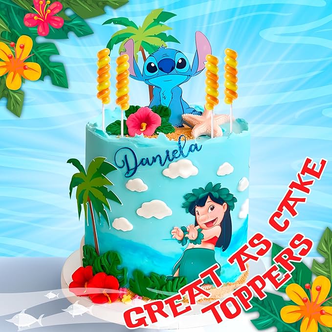 Stitch Swirl Lollipops 20pk- Lilo And Stitch Candy For Lilo And Stitch Party Favors & Stitch Birthday Decorations - Lilo & Stitch Lollipops For Stitch Birthday Party Supplies & Stitch Gifts For Girls & Boys