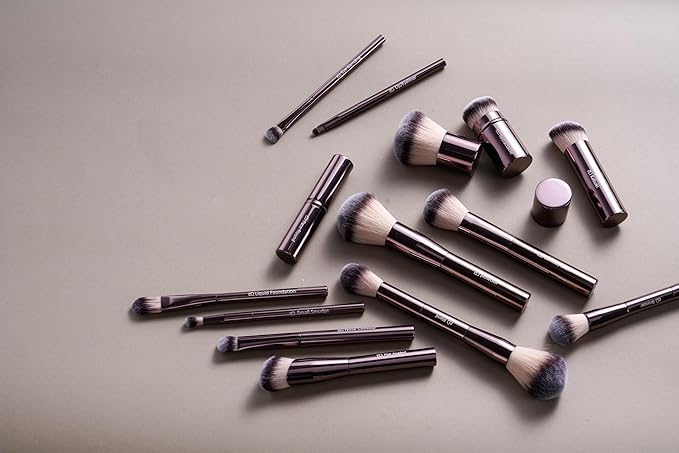 Makeup Brushes BS-MALL Professional Makeup Brush with Travel Case, Includes Foundation, Powder, Concealer, Lip & Eyeshadow Brushes for Daily Use & Versatile Occasions All-aluminum tube