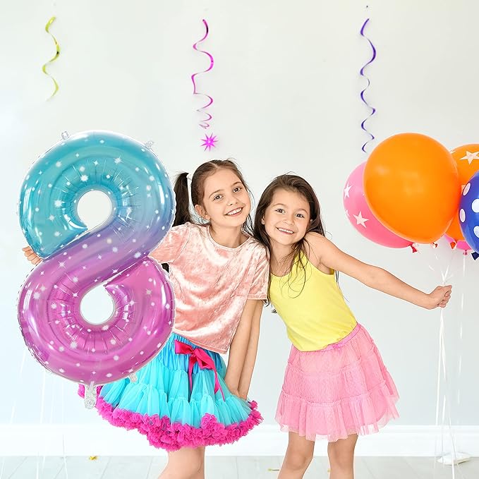 Number 8 Balloon, Large number balloons 40 inch, 8th Birthday Party Decorations Supplies 8 Year Old Birthday Sign Decor