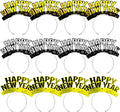 Melisheer 12 PCS New Years Eve Party Supplies, Happy New Years Headband Party Favors Gold Silver Black Headband Accessories