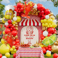Bonropin Crawfish Boil Party Supplies, 150pcs Crawfish Balloon Arch Garland Kit with Red Yellow Gold Latex Balloons, Crawfish Beer Lemo Foil Balloons for Crawfish Boil Birthday Party Decoration