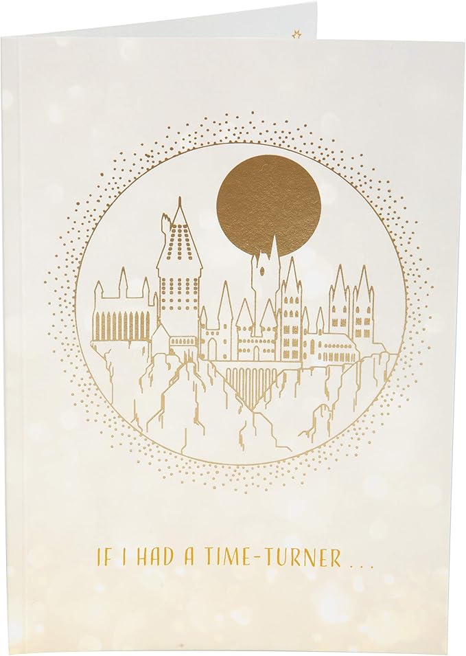 Harry Potter Time Turner Pop-Up Birthday Greeting Card - If I had a Time-Turner, We Could Celebrate Over and Over - Handcrafted Pop Up Card Gift - For Kids, Teens & Adults - 5 x 7