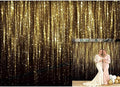 10X8FT Golden Tassels Flash Merry Christmas and New Year's Party Gold Tassels Decorate Birthday Party Photo