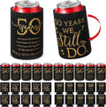 25 Pcs 50th Anniversary Can Sleeve for Guests 50 Years We Still Do Can Birthday Neoprene Cooler Sleeves 50th birthday party Gift Wedding favors for Women Men