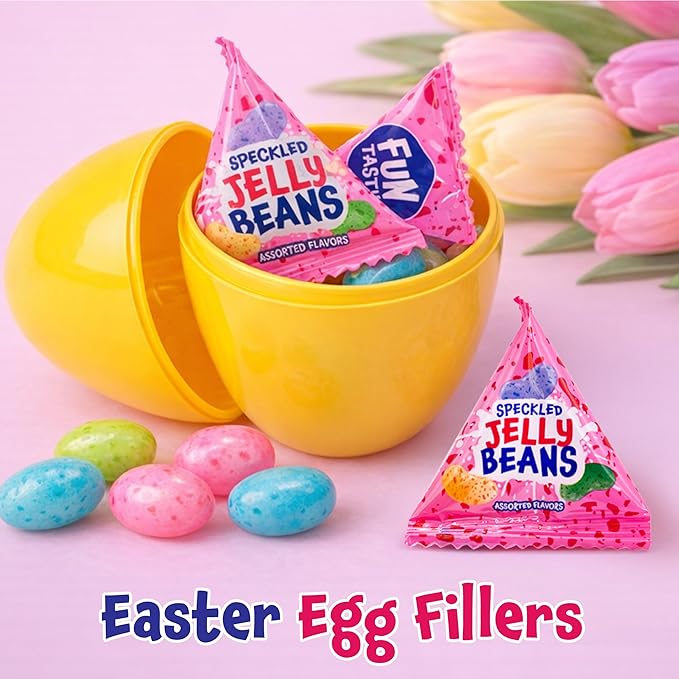 Jelly Beans - 60 Mini Packs - Easter Eggs Fillers - Individually Wrapped Candy for Classroom Rewards, Goodie Bags & Party Favors - Easter Candy - Fruit Flavors - Bulk Jelly Beans