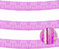 3 Pack Total 30 Feet Foil Fringe Garland Lilac Purple Metallic Wall Hanging Drapes Tassel Skirting Tinsel Streamers for Parade Float Trailer Birthday Wedding Party (Iridescent Purple)