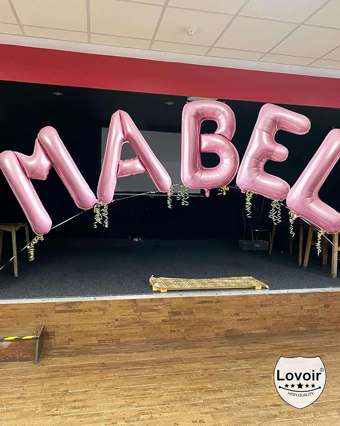 Lovoir 40 Inch Pastel Pink Letter L Balloons, 1 Pcs, Alphabet, Letter Balloons, Unisex Adults, All Ages, Wedding, Anniversary, Birthday