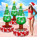 Hiboom 3 Pack Large Inflatable Christmas Tree Coolers Bulk 50 x 25 Inch Cool Beverage Coolers Gifts for Christmas Indoor Decorations