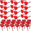 Flutesan 24 Pcs Valentines Day Heart Headbands and Sunglasses Set Red Love Photo Booth Props Women Valentine Party Decor