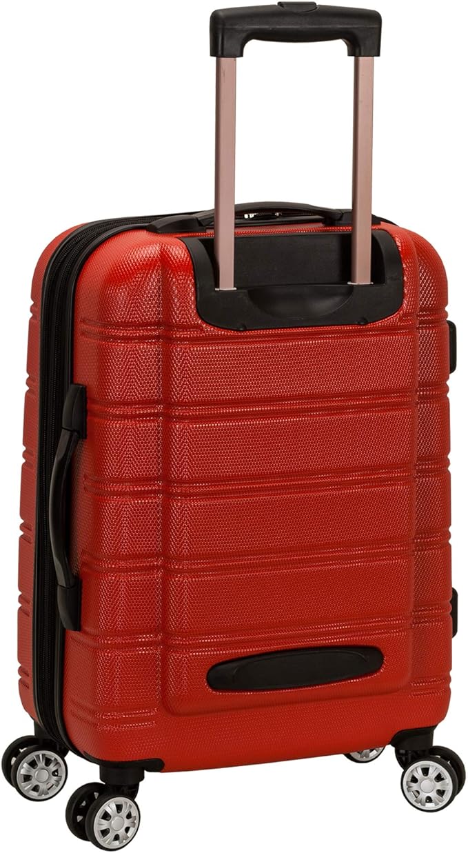 Rockland Melbourne Hardside Expandable Spinner Wheel Luggage, Carry-On 20", Red
