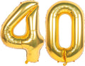 40 Inch gold Number Balloons Helium Foil Mylar Balloon Birthday Party banquet Decoration 40