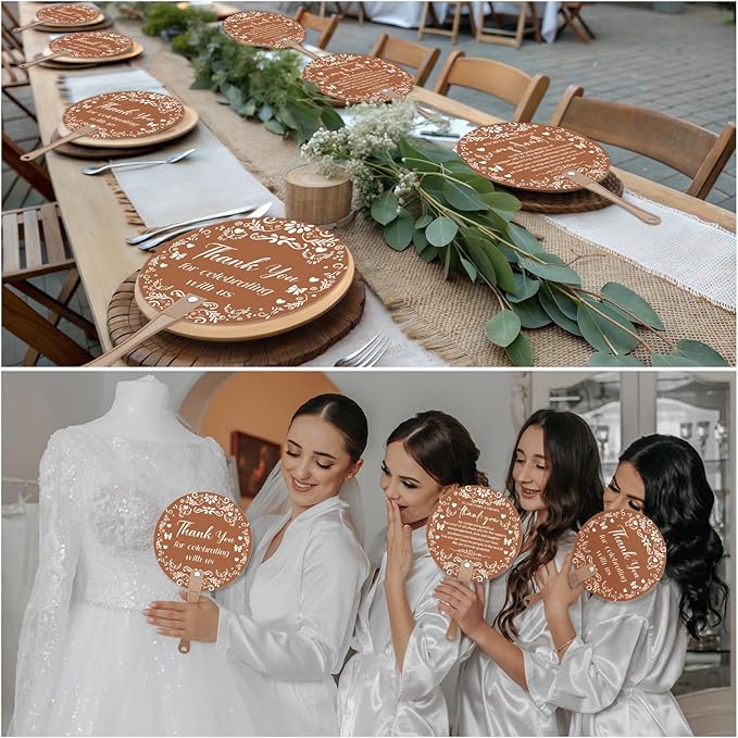 100 Pcs Cielito Lindo Party Favors Wedding Fans Bulk Mexican De Barro Papel Picado Themed Wedding Favor Fans with Handle Thank You Gifts for Guests Gender Reveal Fiesta Birthday (Mexican)