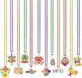 NOVWANG 24 Pcs Mexican Necklaces 12 Styles Cinco de Mayo Necklaces Multi Colors Fiesta Necklaces for Mexican Birthday Party Favors Supplies
